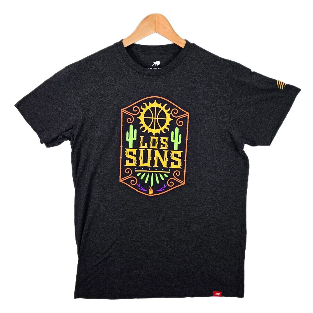 Phoenix Suns Shirt L Los Suns Hispanic Heritage Sportique Apparel Booker KD